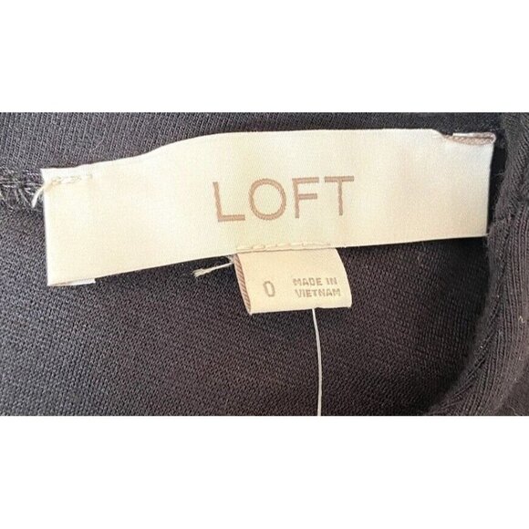 Loft Womens Black Sleeveless Wrap Dress Size 0 - DRESS ONLY - NO BELT - NWT - Picture 3 of 5